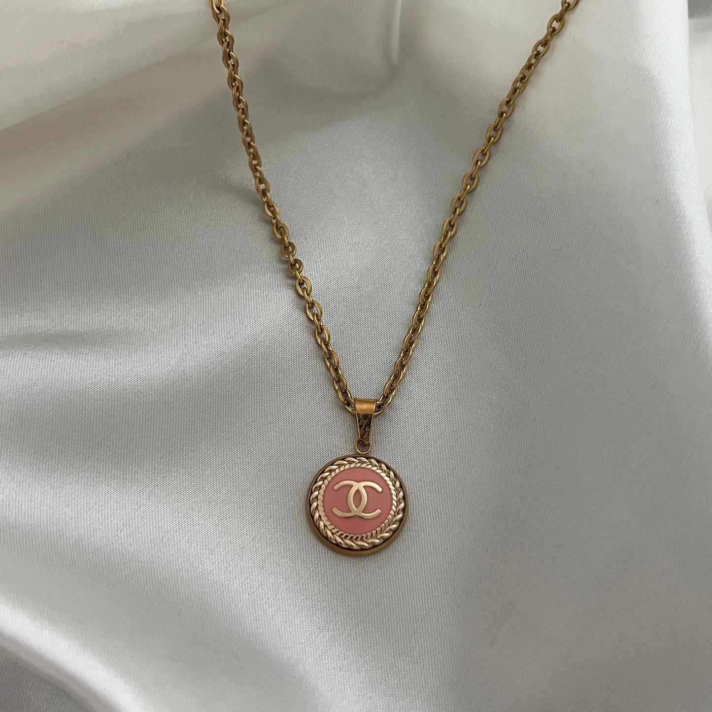Iris - collier rose mini