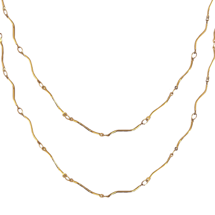 Collier Daphné double doré - NOUVEAUTÉ