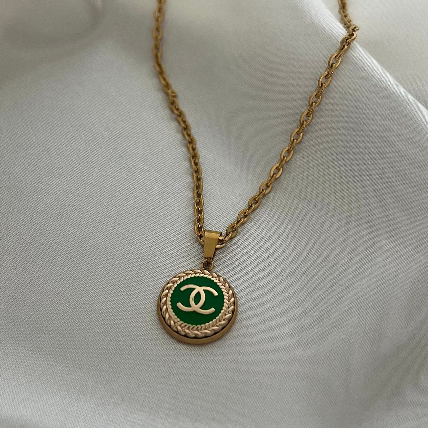 Iris - collier vert mini