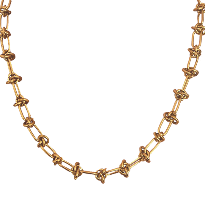Collier Maze doré - NOUVEAUTÉ