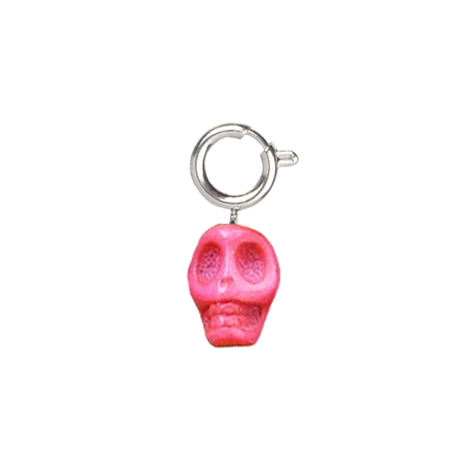 Skull rose - red
