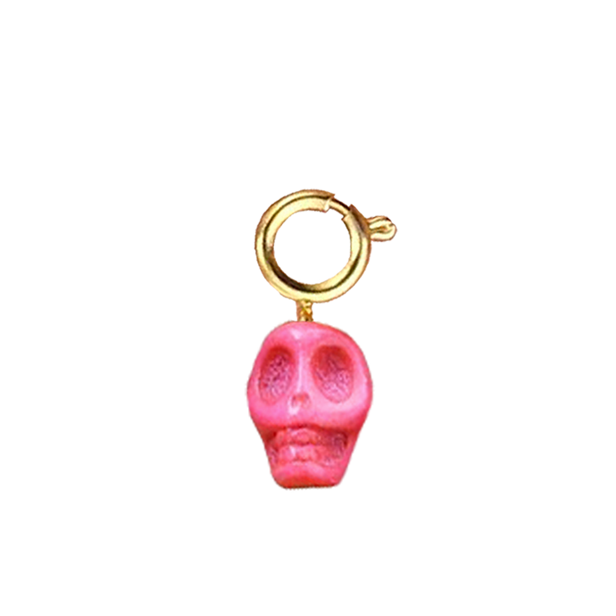 Skull rose - red