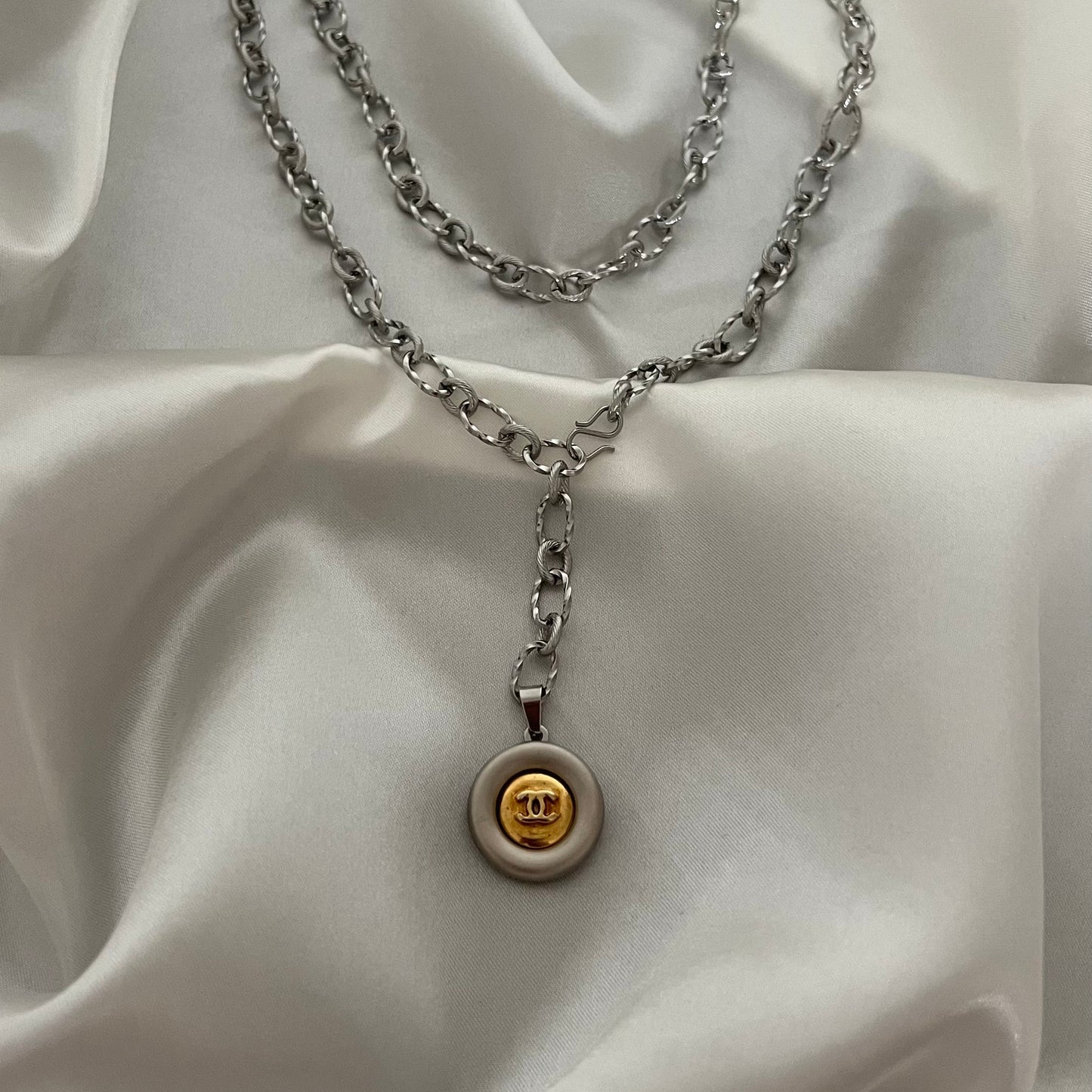 Ényo - collier ajustable argenté