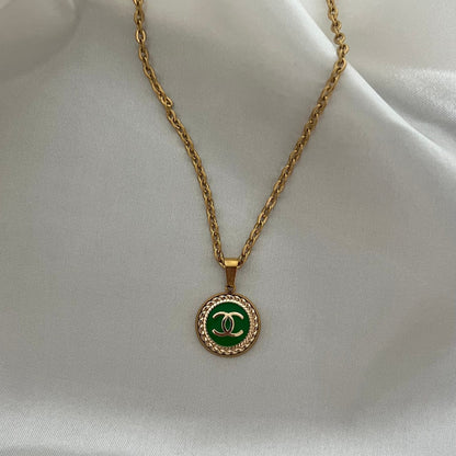 Iris - collier vert mini