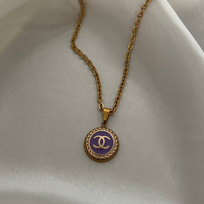Iris - collier violet mini