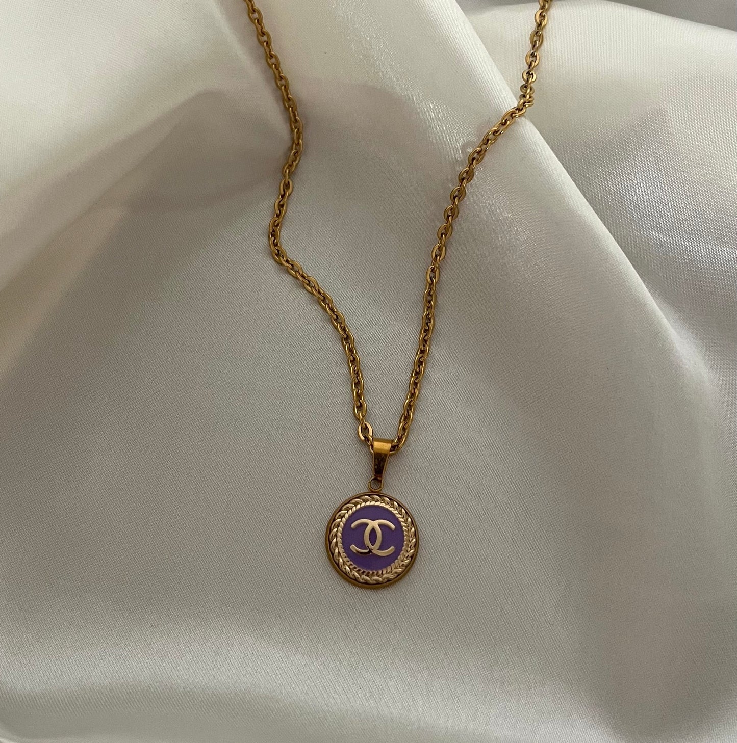 Iris - collier violet mini