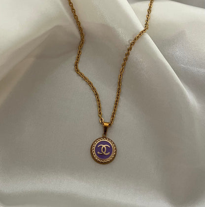 Iris - collier violet mini