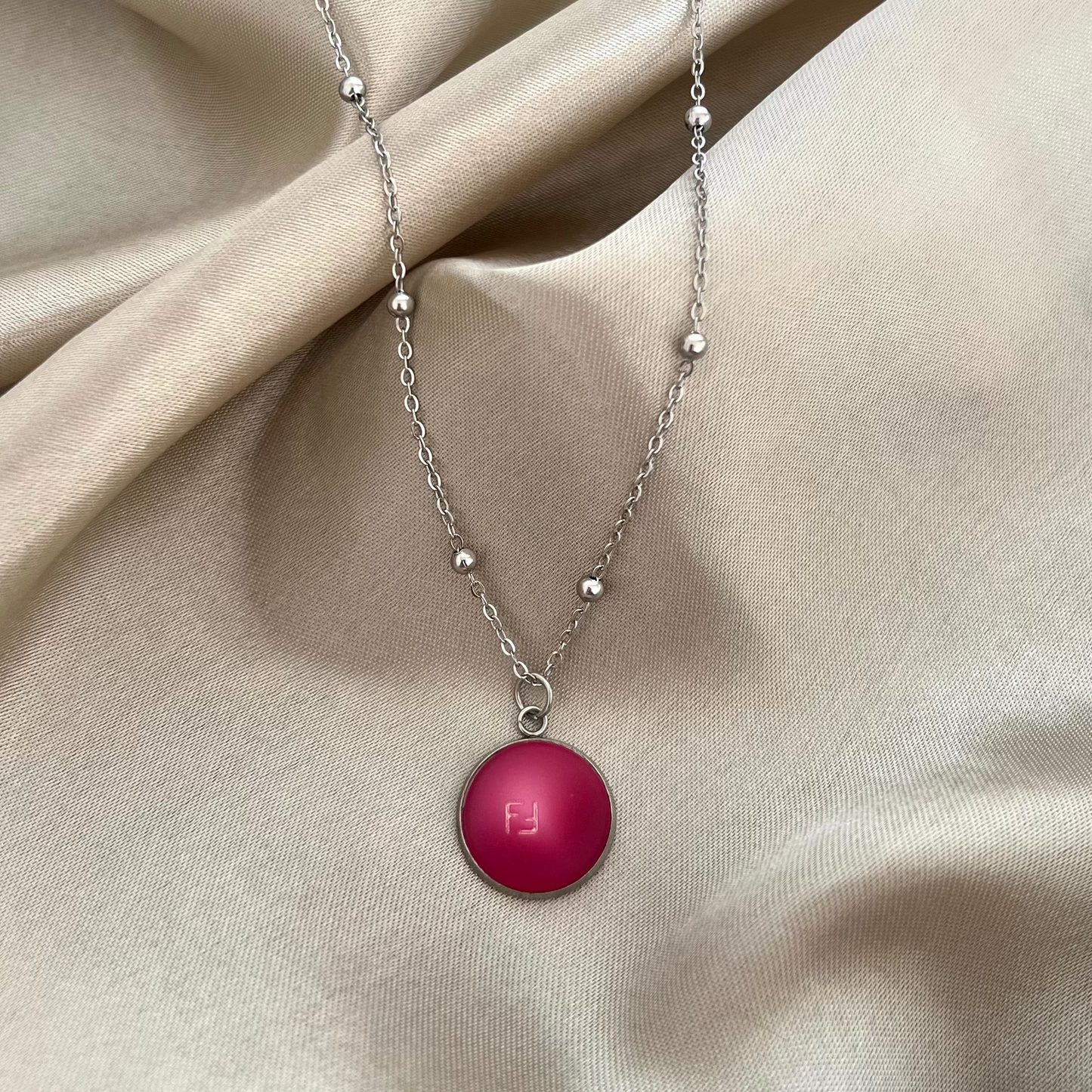 Héméra - collier long argenté