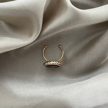 Iris - bague noire