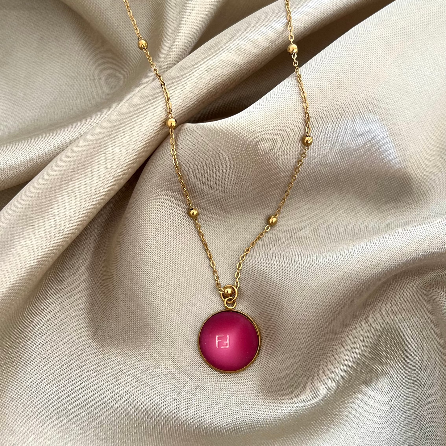 Héméra - collier long doré