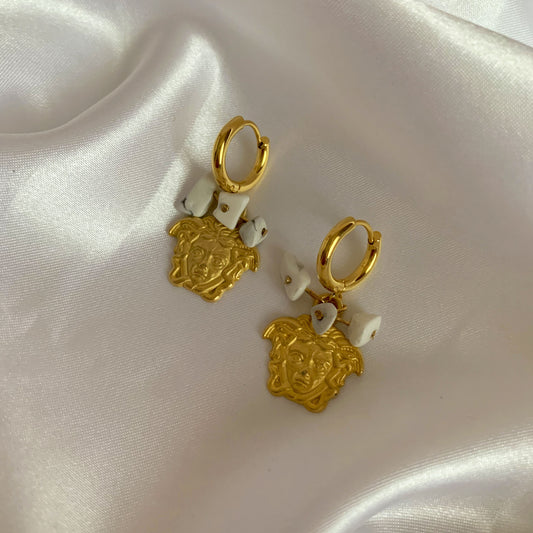 Medusa - boucles d’oreilles perlées
